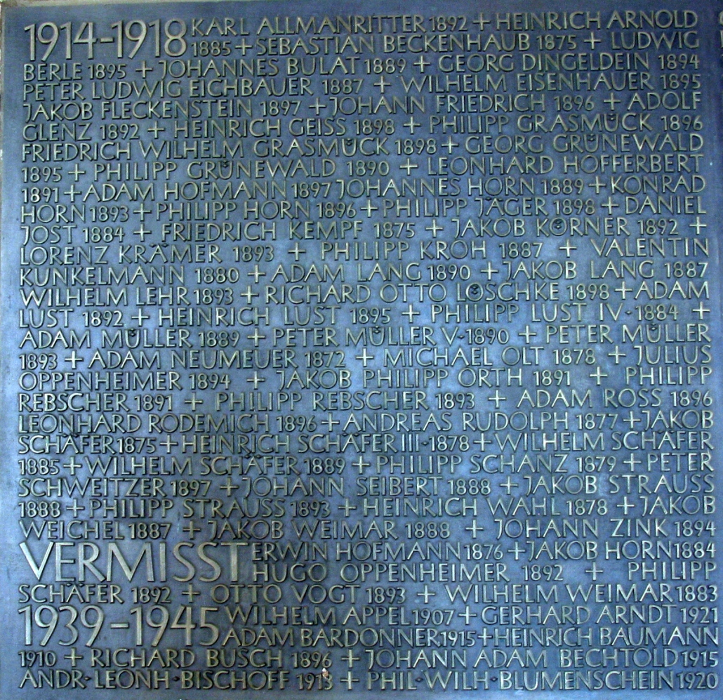Bad Konig Historie Der Erste Weltkrieg 1914 1918 Endete Im